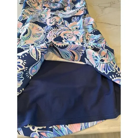 Lilly Pulitzer Laurent Dress High Tide Navy Holy Flockamolie Women’s size 2 - Picture 6 of 13